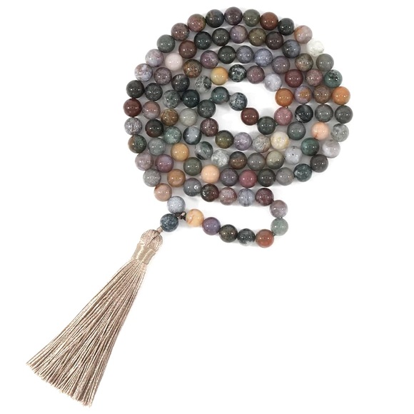 Indian Agate Mala - Picture 3 of 6
